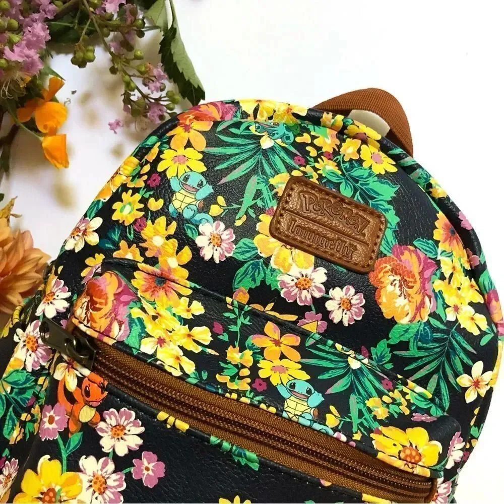 Loungefly Pokemon Starters Tropical Floral Mini Backpack